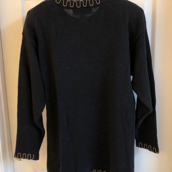 Vintage 1980s Bejeweled Sweater Med Excellent Cond - Picture 9 of 11